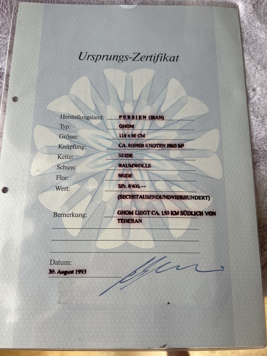 Teppiche: Perser Teppich mit Zertifikat – Gebraucht aus Ipsach von elyely01 2