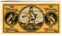 Notgeld "50 Pfennig. Kreis Erbach 1921".