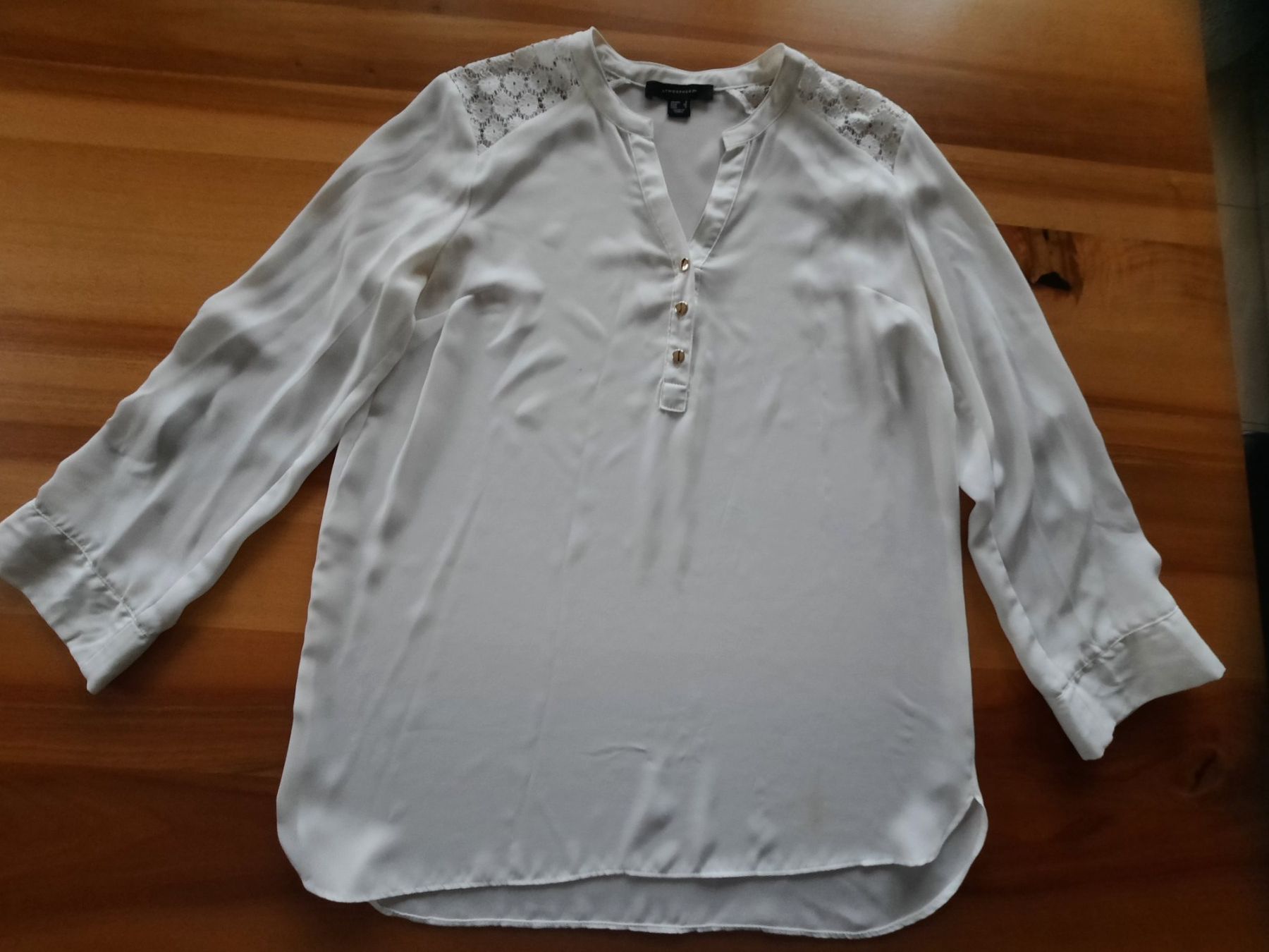 Blusen: Atmosphere Bluse, creme-weiss, Gr. 36 – Gebraucht aus Ibach von urs_sl5h