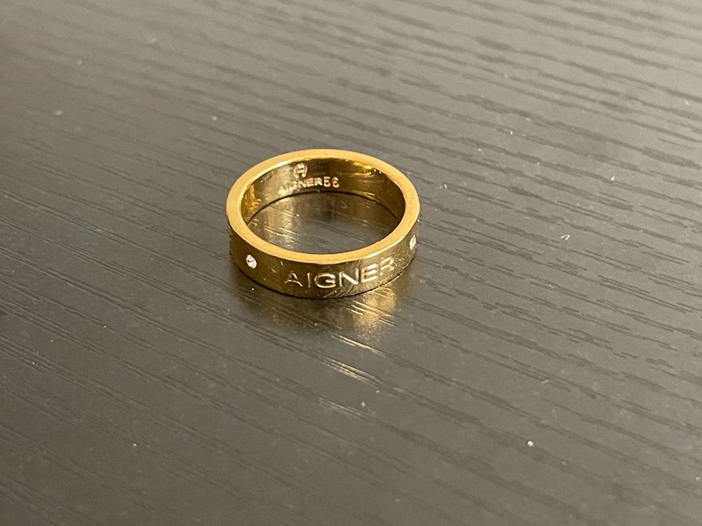 AIGNER Fashion Vergoldet Damen Ring, gr. 56, NP 130Fr | Kaufen auf Ricardo