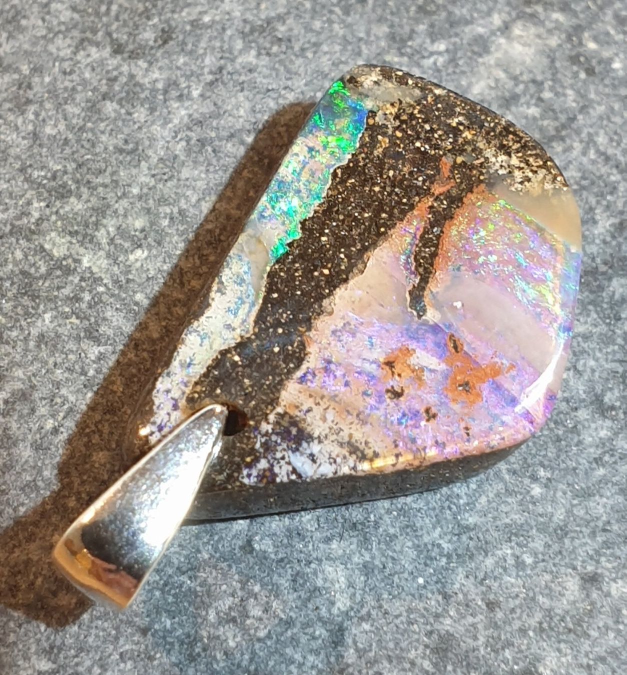 Ciondoli: Anhänger Boulder Opal. – Nuovo (secondo la descrizione) da Niederbüren venduto da Raphael014 5