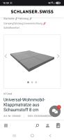 Universal Wohnmobil Klappmatratze Schaumstoff 8cm