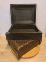 2 Boîtes de rangement en bois et osier 37cm