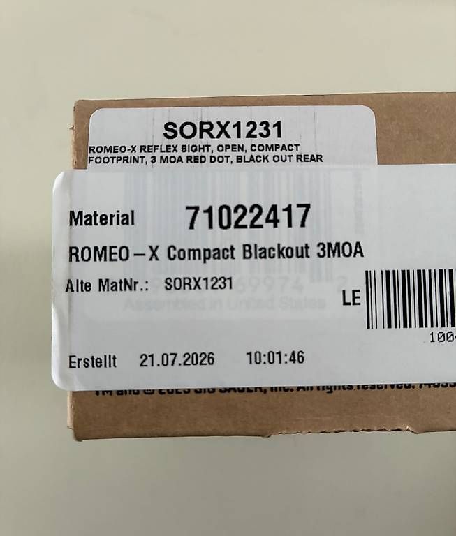 Accessori per altri veicoli: Sig Sauer Romeo X-Compact  – Usato da champvent venduto da marcovanb 2
