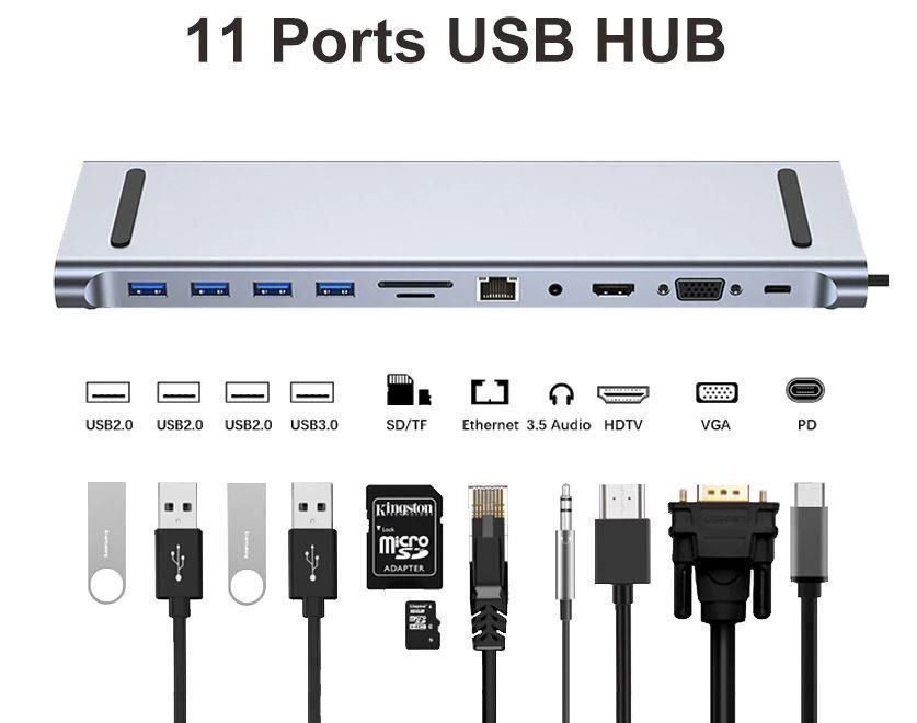 Baseus Docking station: Typ C Dock USB C Hub 3.0 Splitter – Nuovo e nell'imballaggio originale da Unterägeri venduto da RmOnline 1