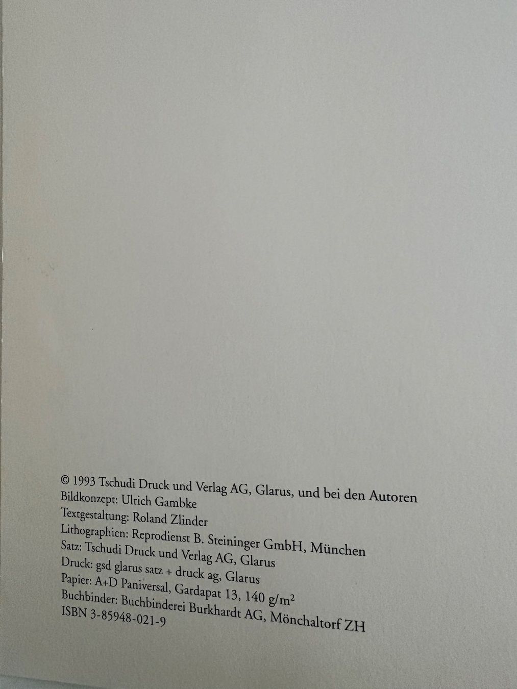 Libri: Bildband: Tal der Linth / Verlag Tschudi, Glarus / 1993 – Usato da Zürich venduto da jimmy_12 2