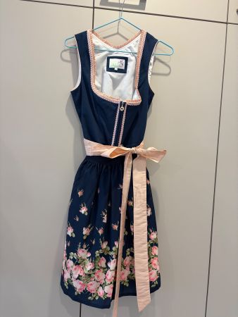 Dirndl blau von Alpenfee Grösse 34 gebraucht