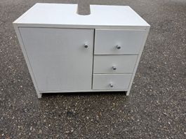 Weisser Unterschrank für Lavabo mit Schubladen, Top!
