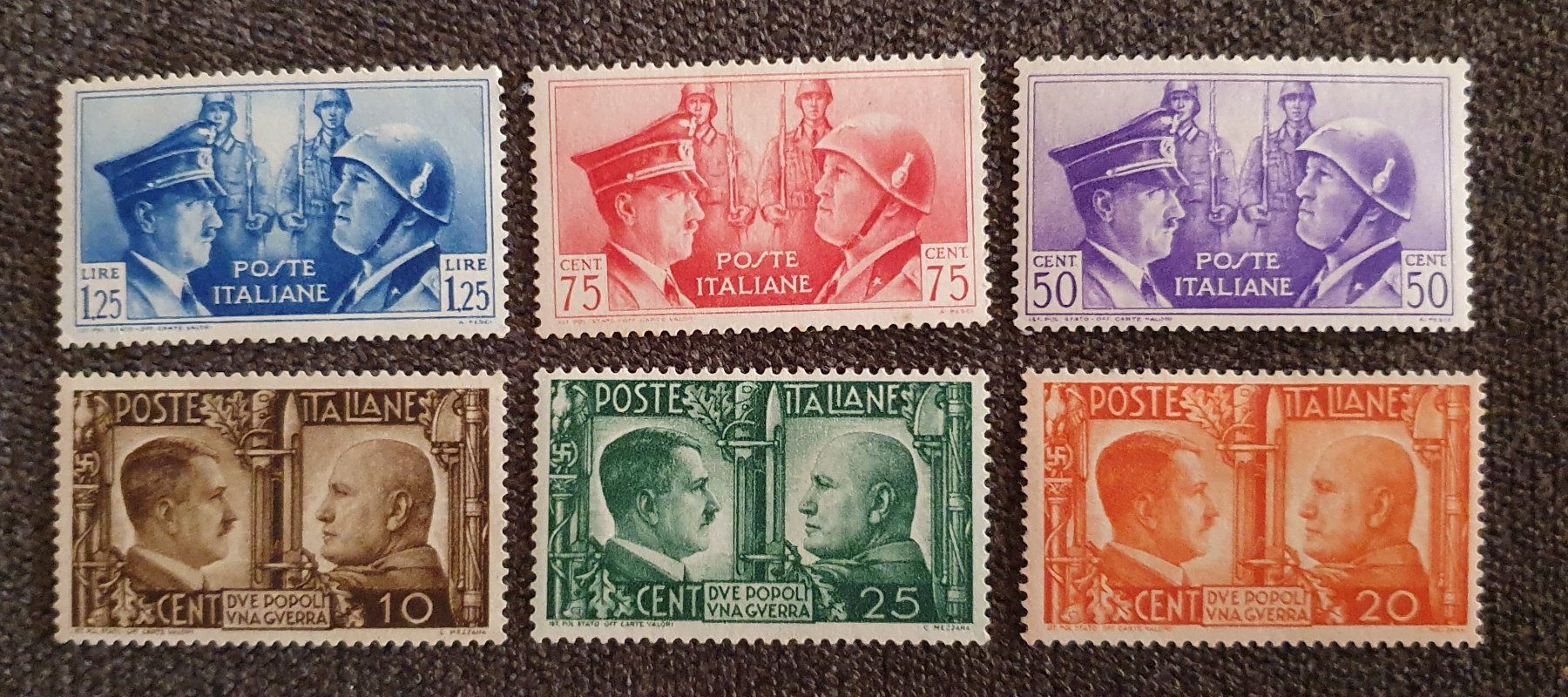 Alle Briefmarken: Kompletter Briefmarkensatz WW2 – Gebraucht aus Pregassona von eld_st6b