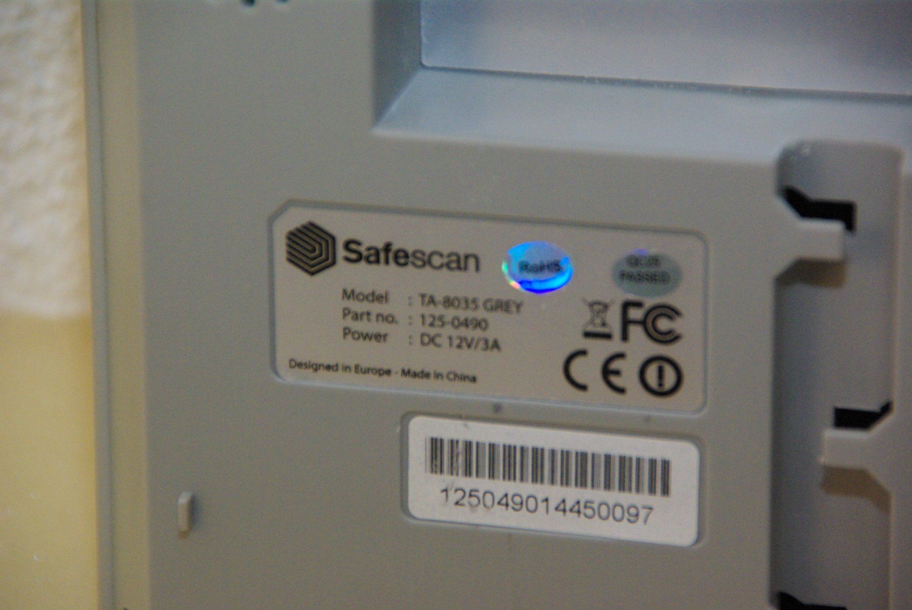 Steuerung: Safescan TA-8035, grey Zeiterfassungssystem – Gebraucht aus Herisau von Cevianer1844 5