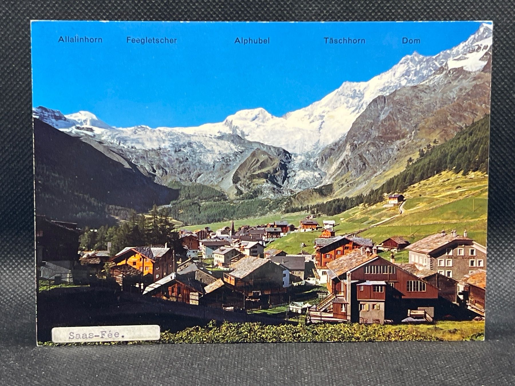 Cartoline postali: Saas Fee 1790m, Wallis – Usato da Widnau venduto da Brusi9