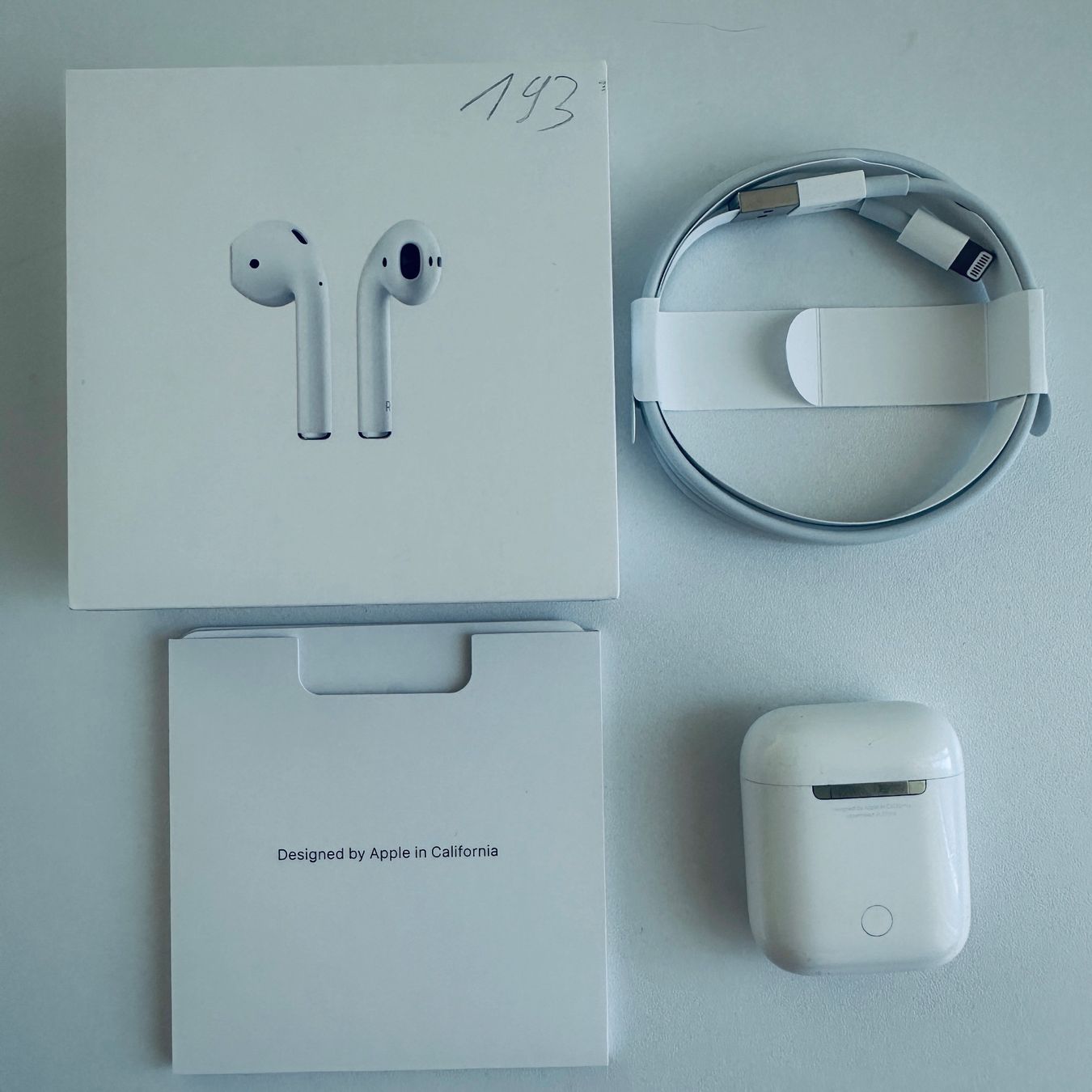 Apple Cuffie: Original Apple AirPods 2 Kopfhörer Wireless Lightning Kabel – Usato da Basel venduto da MY.AIRPODS.SHOP