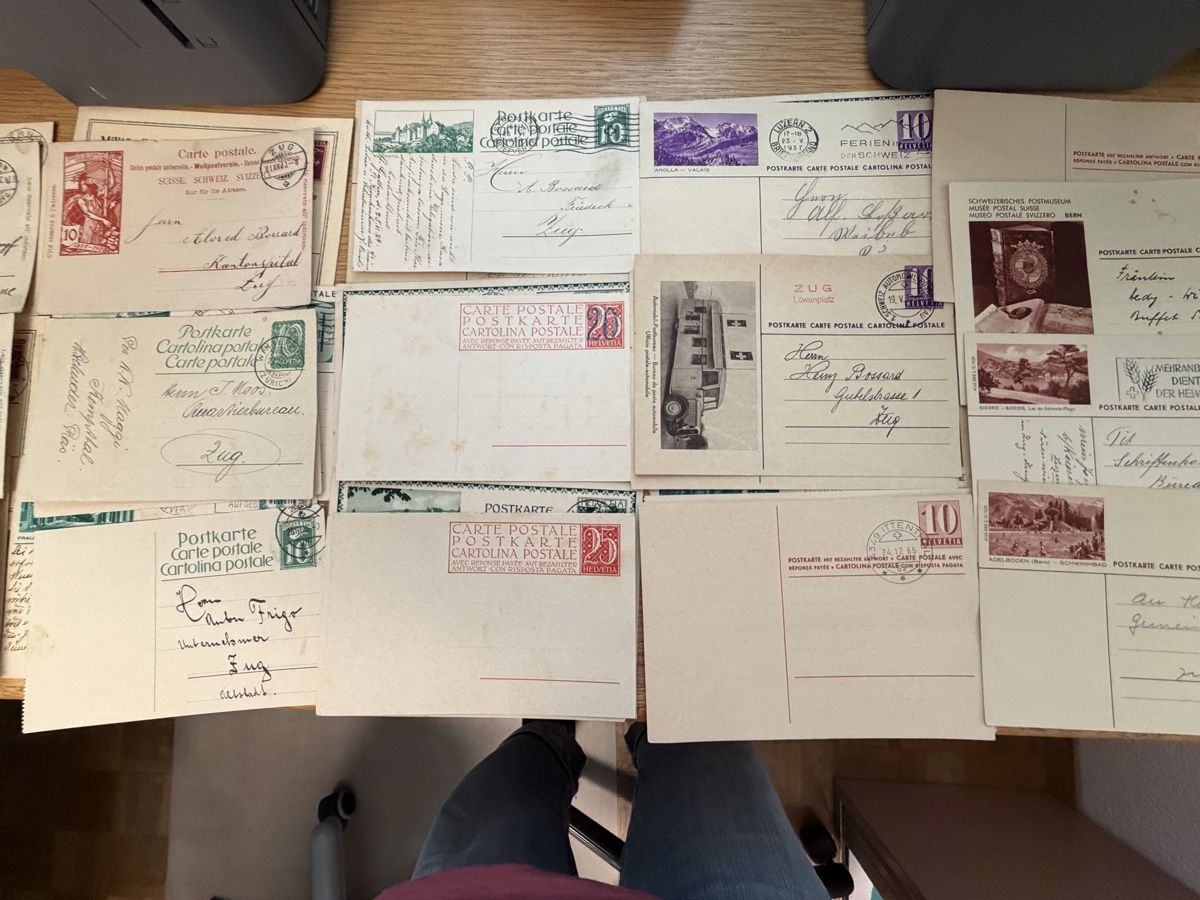 Ansichtskarten: 150 Postkarten Schweiz ab 1900 ca – Gebraucht aus Murgenthal von Tina_4055 4