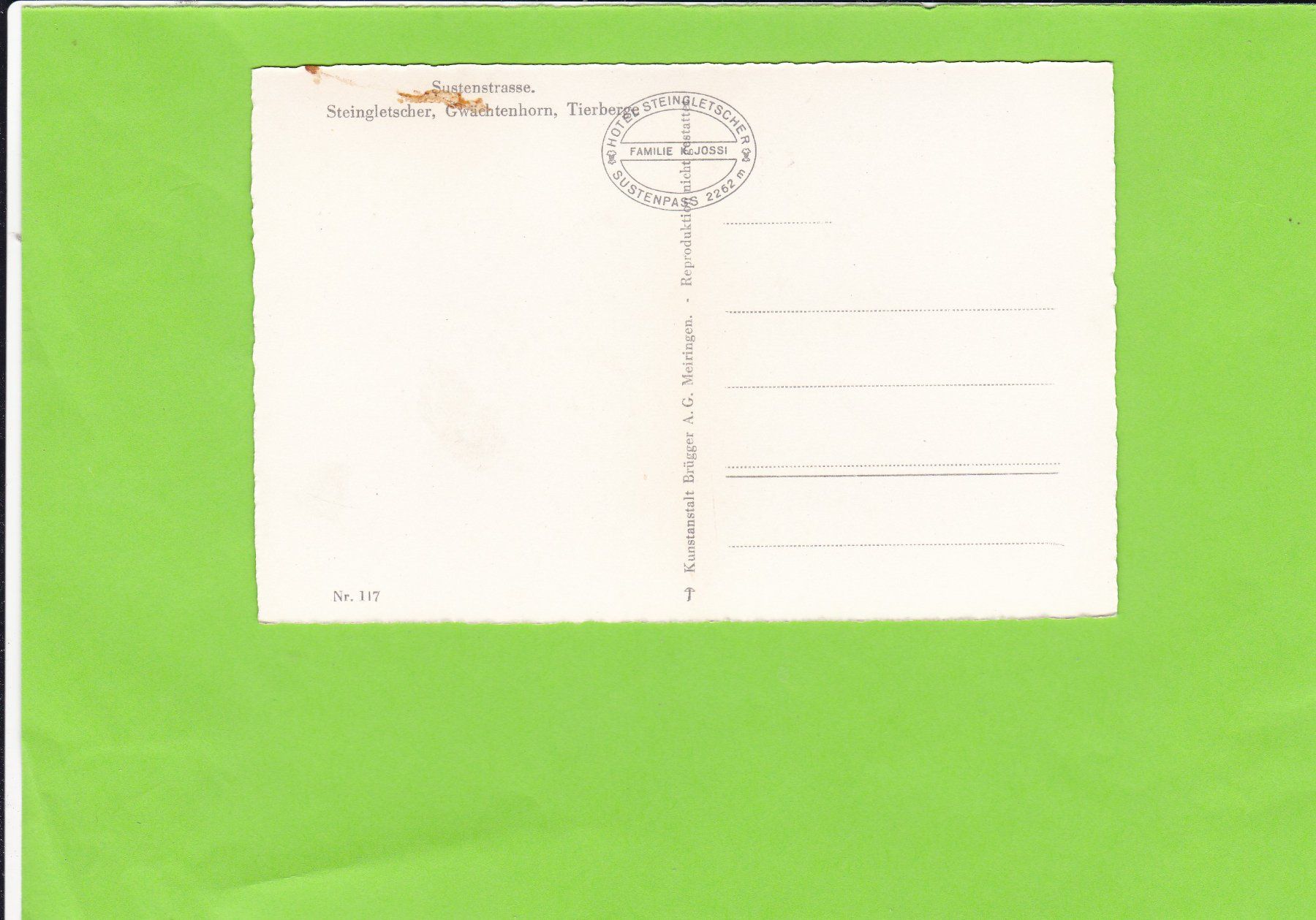 Cartes postales: Sustenstrasse – D'occasion à St. Peterzell par neckertal 1