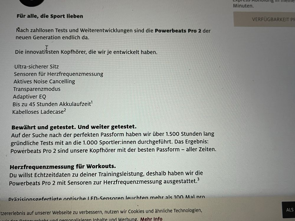 Beats Kopfhörer: Beats- Power pro 2, in Ear Kopfhörer – Neu (gemäss Beschreibung) aus Zürich von ala_h6yq 6