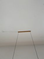 LED Pendelleuchte Holz mit Fernbedienung guter Zustand