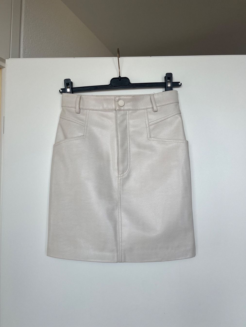 H&M Gonne: Jupe cuir beige – Nuovo (secondo la descrizione) da Neuchâtel venduto da Ariane_vn00