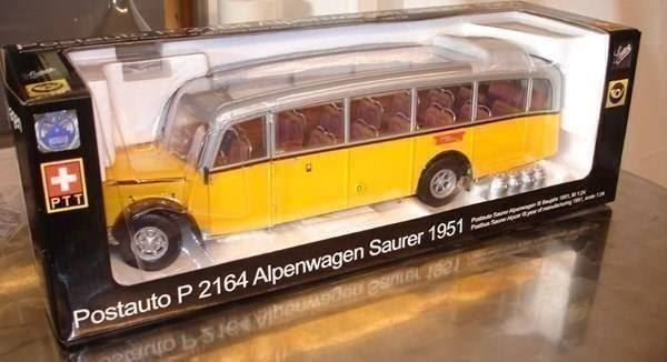 Saurer Modellautos: SAURER L4C POSTBUS  ALPENWAGEN 1:24 – Neu und originalverpackt aus Suhr von Moebelsiralfred
