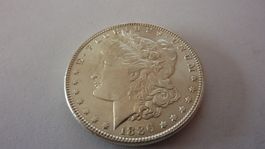 Uralter  US Morgan - Silberdollar : Liberty 1886, vorzüglich