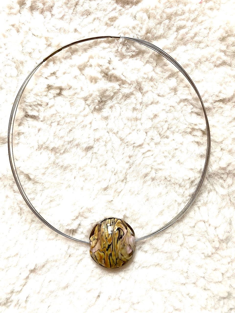 Catenine: Modechmuckkette, Glas Anhänger – Usato da Uster venduto da ros_pym8 2