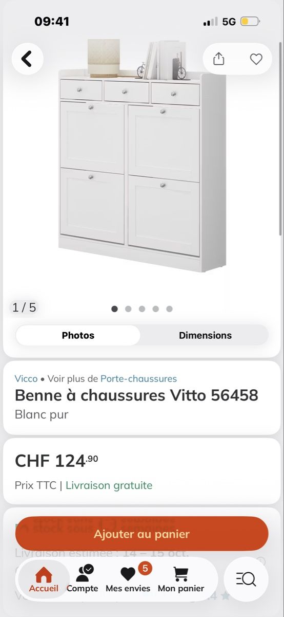 Scaffali: Meuble à chaussures NEUF – Nuovo e nell'imballaggio originale da Châtelaine venduto da mai_pl7s 2