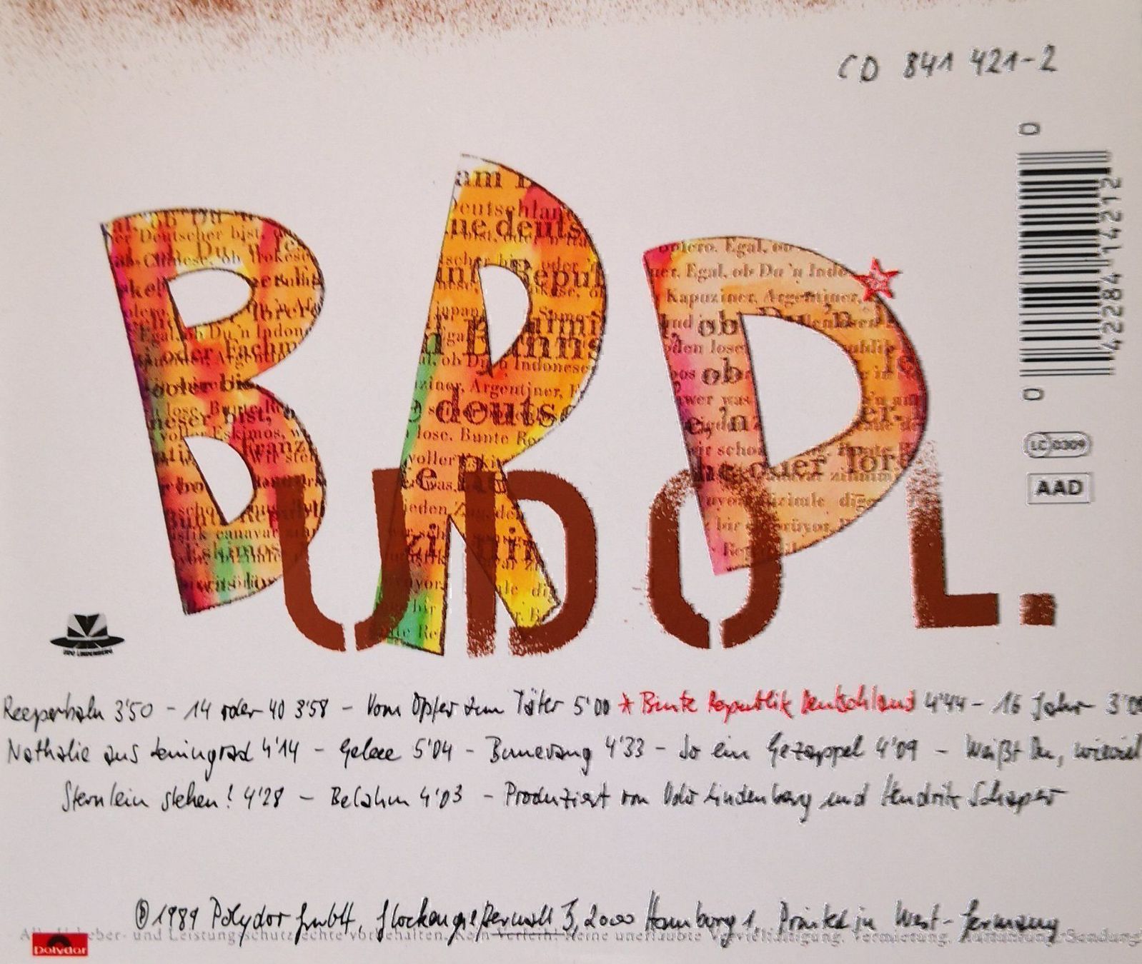 CDs: UDO LINDENBERG - BRD - CD – Gebraucht aus Greifensee von scharmant 1