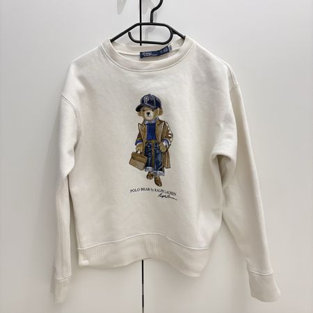 Polo Ralph Lauren Sweatshirt Polo Bear Weiss Groesse S