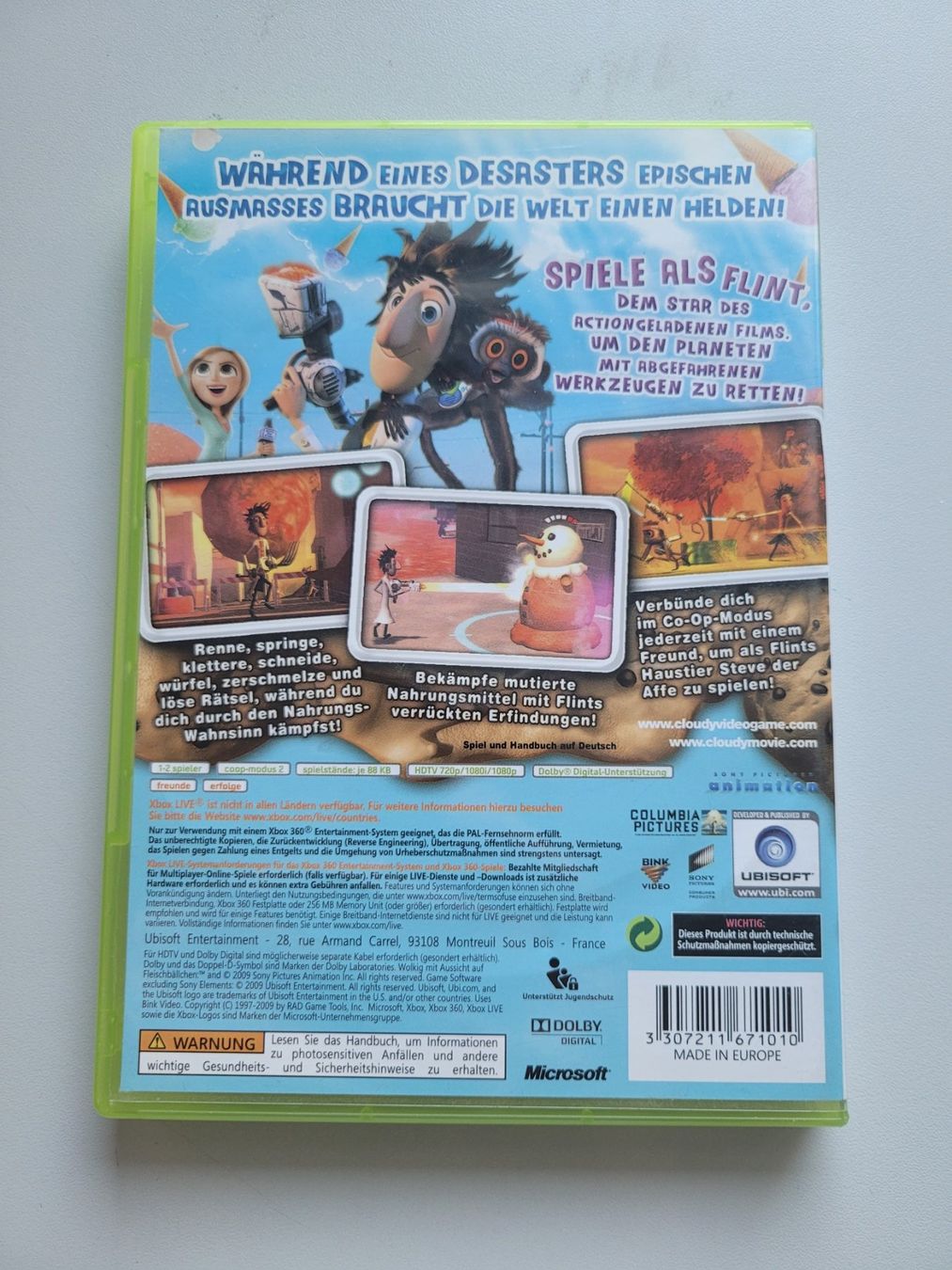 Giochi: Wolkig mit Aussicht auf Fleischbällchen, XBox 360 – Usato da Uezwil venduto da -Retrogames- 2