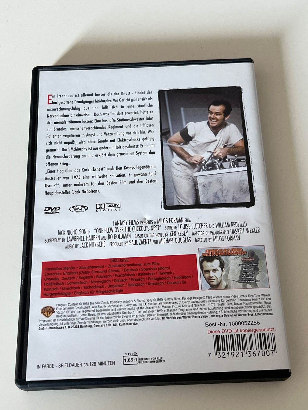 Tutti i DVDs: DVD - Einer flog über das Kuckucksnest – Nuovo (secondo la descrizione) da Altstätten SG venduto da sheamus 1