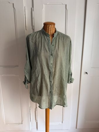 MORGHY - Bluse pastellgrün luftig S/M