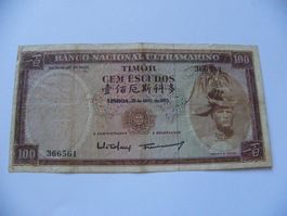 Timor 100 Escudos 1963, CRISP, VF+