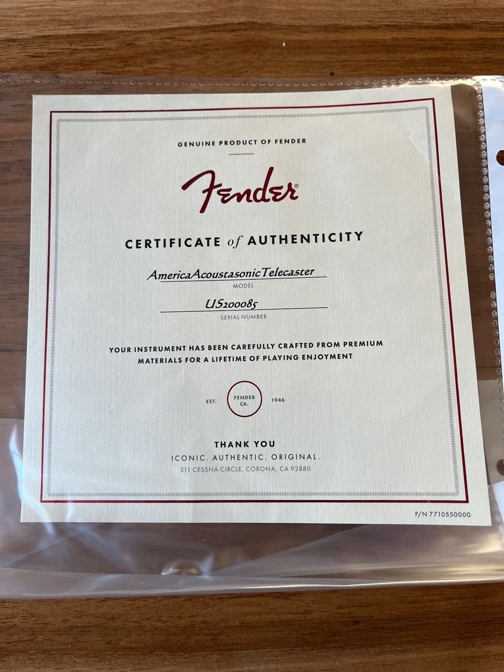 Fender Strumenti musicali: Fender American Acoustasonic Telecaster. Perfect condition. – Nuovo (secondo la descrizione) da Winterthur venduto da iri_9qr6 6