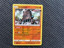 Pokemon Stakataka Reverse Holo Unbroken Bonds near Mint