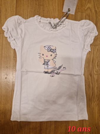 t-shirt hello kitty neuf taille 10 ans