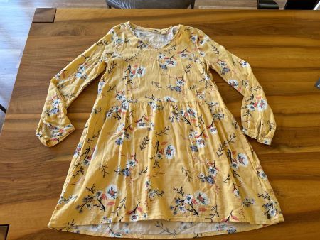 ROXY Gelbes Sommerkleid Blumenmuster, Grösse XS, Top Zustand