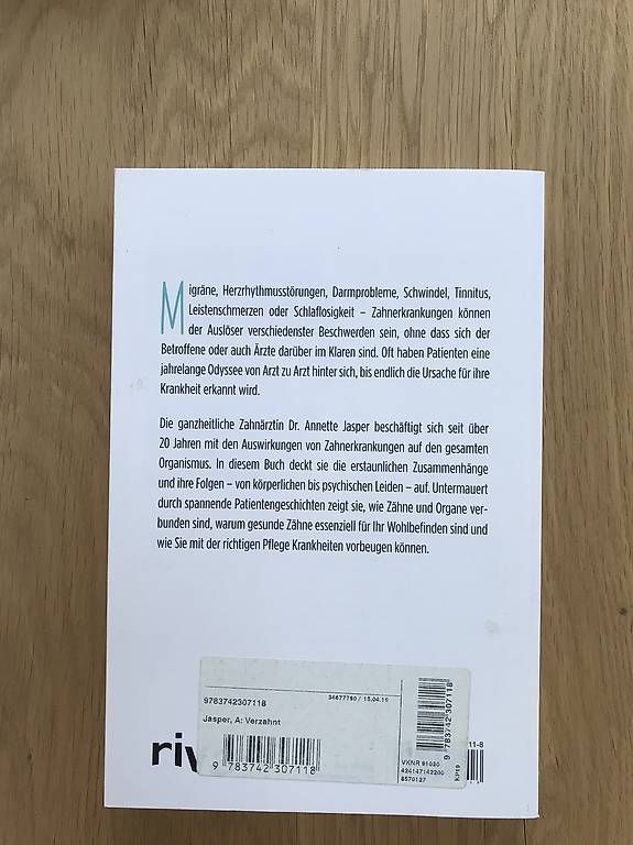 Libri: Buch Verzahnt Jasper Annette – Usato da Egolzwil venduto da taraxacum65 1