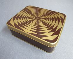 Blechdose Cafe Onko - Blechdose zirka 60er/70er Jahre