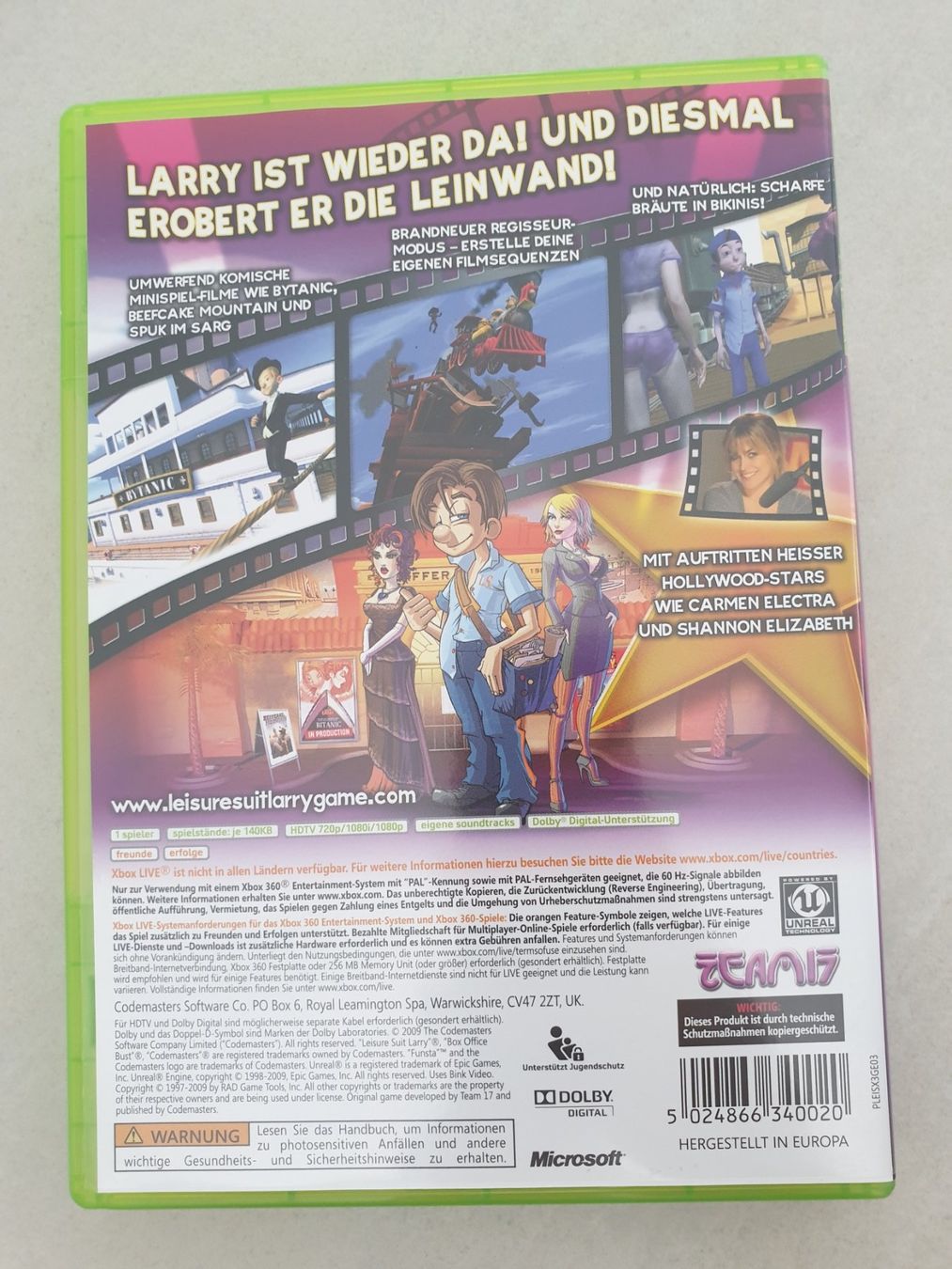 Microsoft Spiele: Leisure Suit Larry Box Office Bust Xbox 360 – Gebraucht aus Füllinsdorf von master_mind 1