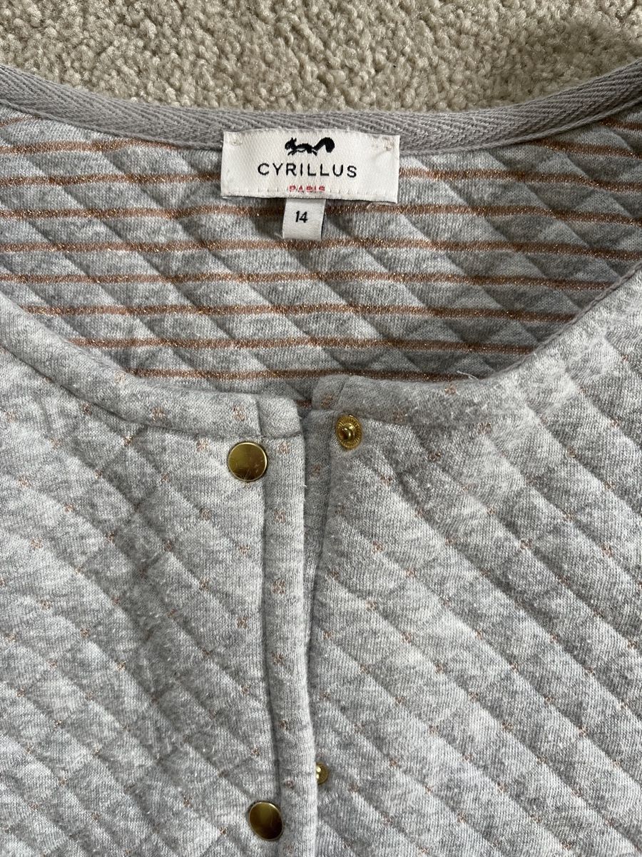 Cyrillus Maglioni & Felpe: Cardigan gris Cyrillus 14 ans – Usato da Villars-Bramard venduto da dadesc 1