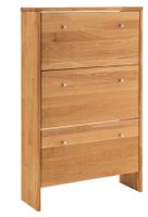Schuhschrank COMMA Wildeiche massiv 82 x 27 x 133 cm