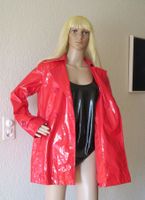 rote Lackjacke Regenjacke von Actuelle  Gr. 38