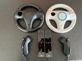 Nintendo Wii 2 Wii Remote+, 2 Nunchuk, 2 volants Mario Kart