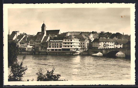 Cartes postales: Rheinfelden, Teilansicht mit Flusspartie – D'occasion à Berlin par bartko-reher