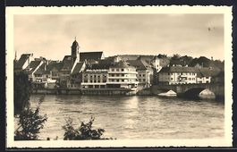 Rheinfelden, Teilansicht mit Flusspartie