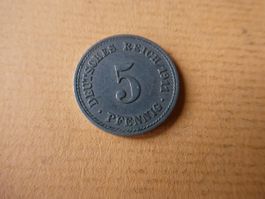 Dt. Reich 1911 A,  5 Pfennig