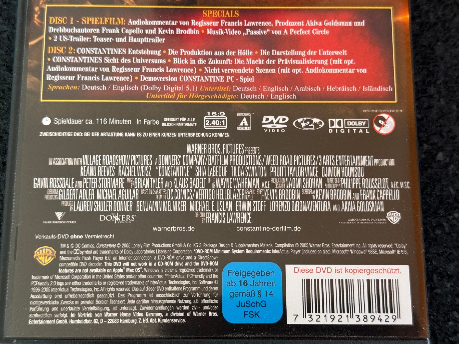 Alle DVDs: Constantine 2 Disc Edition DVD DE/EN Keanu Reeves – Gebraucht aus Fribourg von tschjoly 3