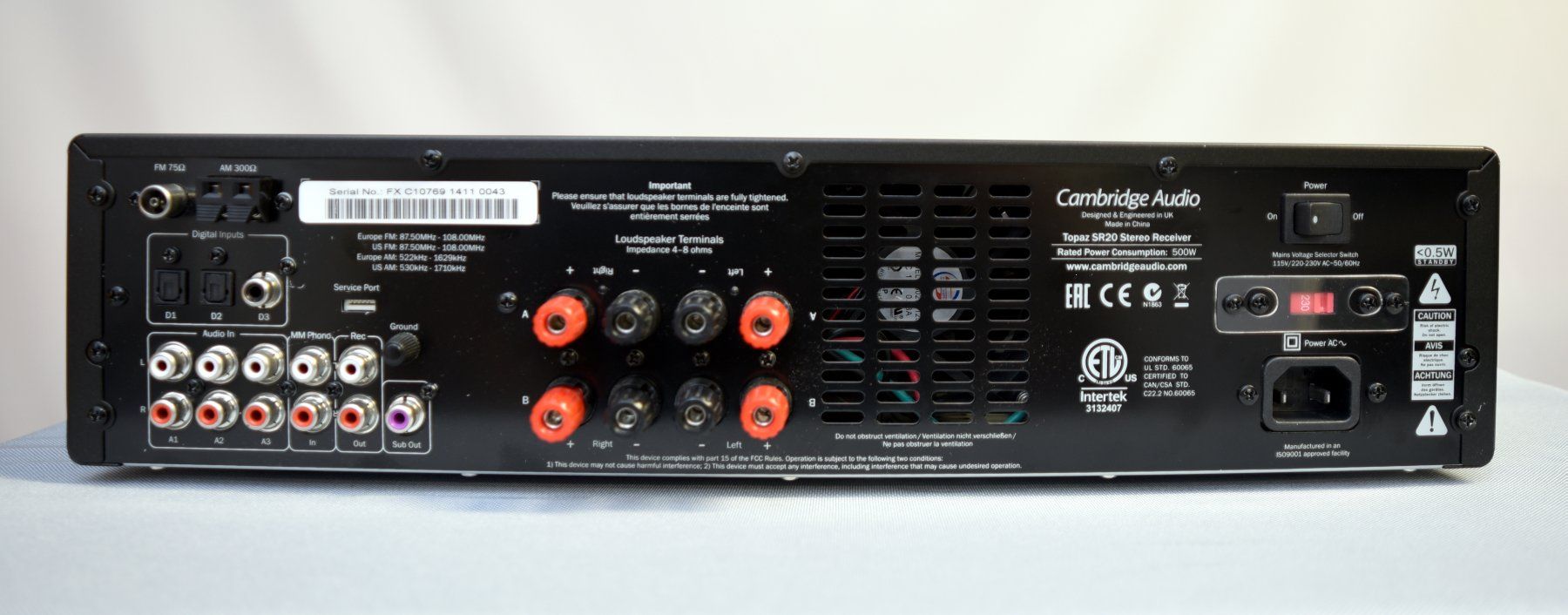 Cambridge Audio Ricevitori: Cambridge Audio Topaz SR20 Receiver – Usato da Kaiseraugst venduto da beatboxx 3
