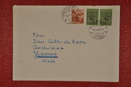 1943 W17L und W17R auf Brief
