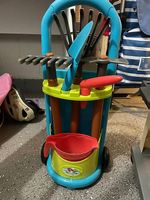 Set da giardinaggio per bambini con carrellino e attrezzi