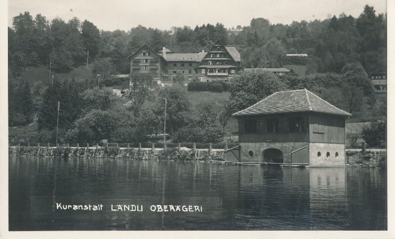 Cartoline postali: Oberägeri - Kuranstalt Ländli + 1933 – Usato da Emmenbrücke venduto da teestube